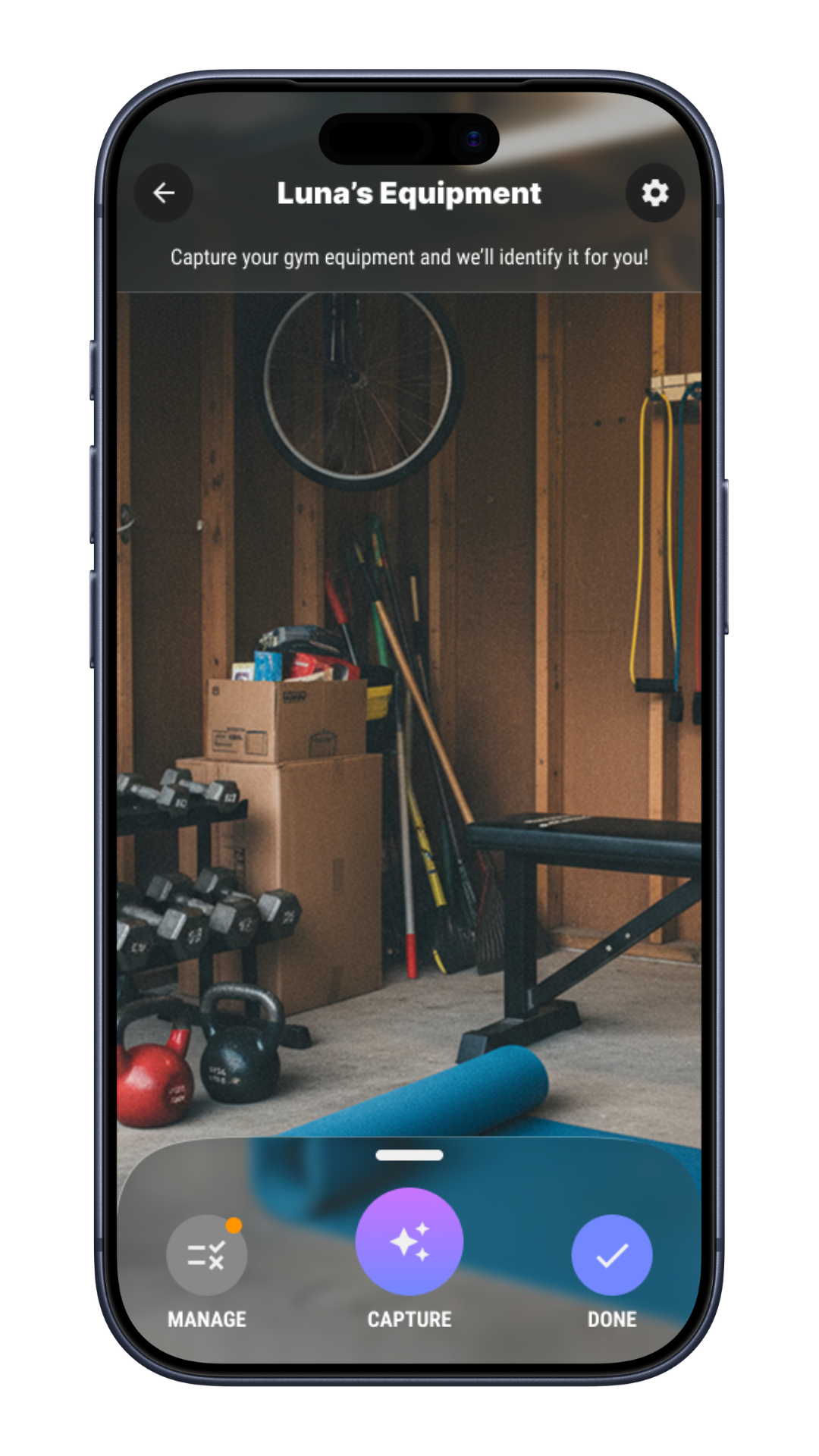 Calibrex app snap picture to log your equipment availability.